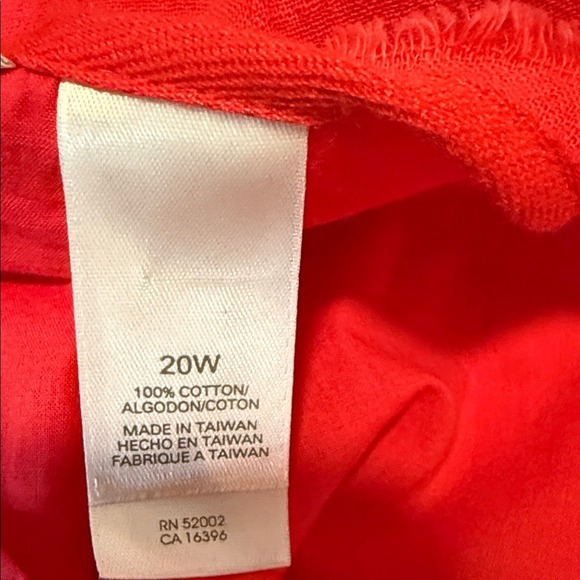 NWT Liz Claiborne Full Skirt BOHO 100% Cotton With Slip Sz 20W Cottage Pinks - Picture 6 of 11